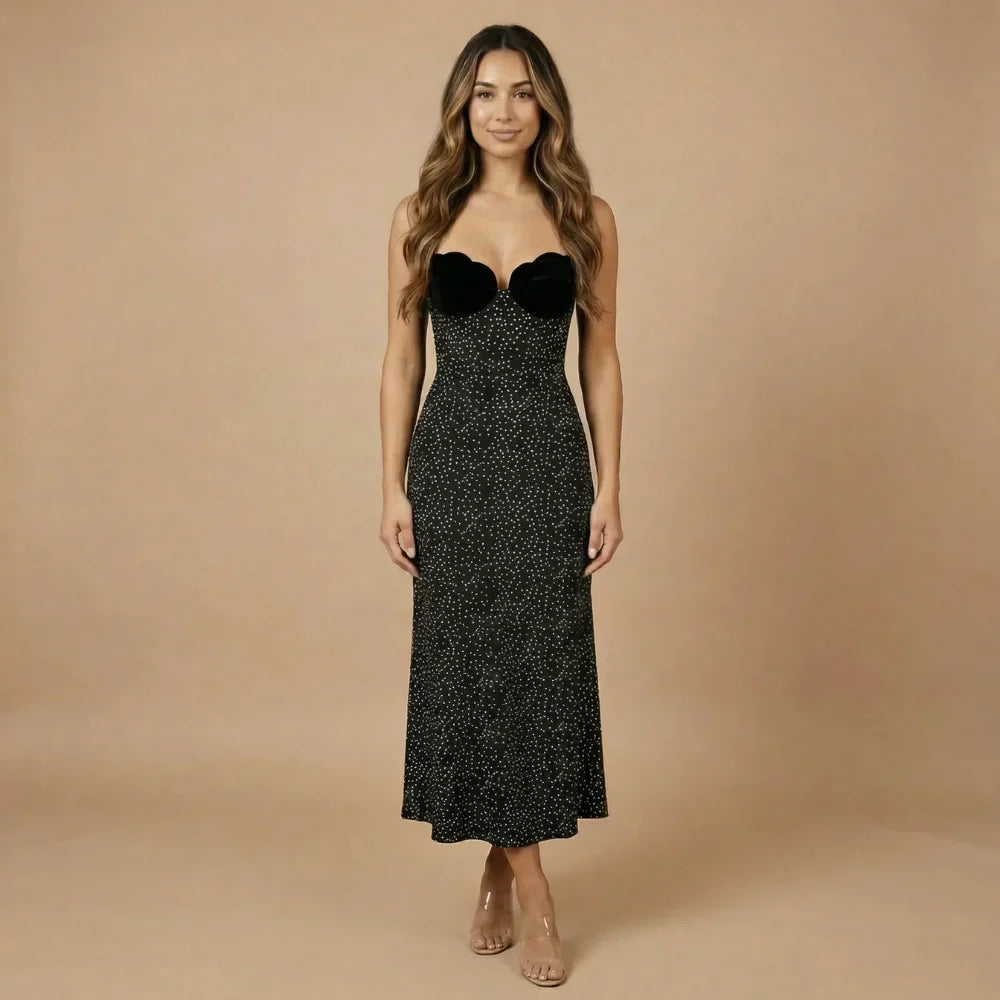 Isadora Polka Dot Midi Dress