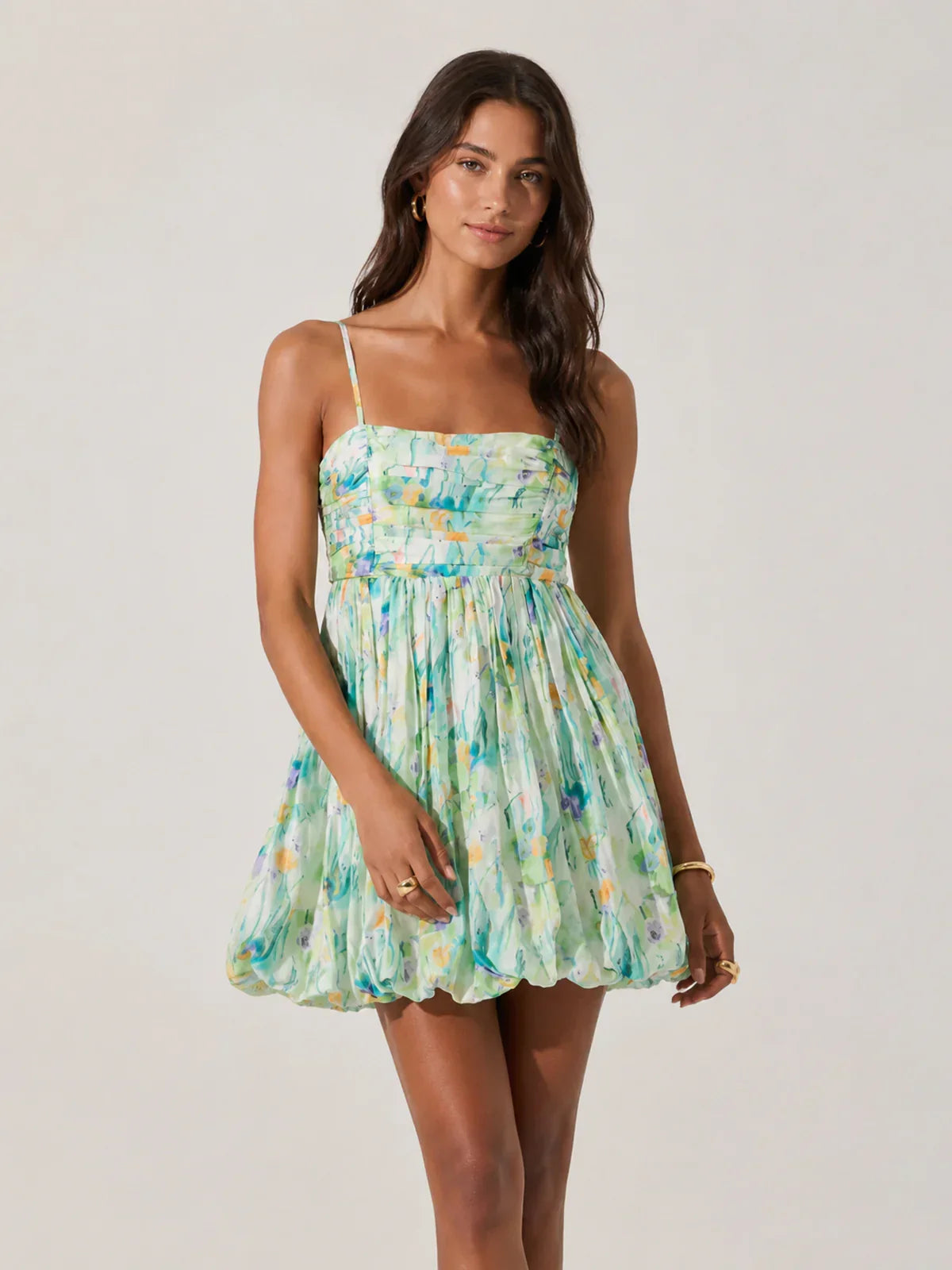 Bubble Floral Mini Dress