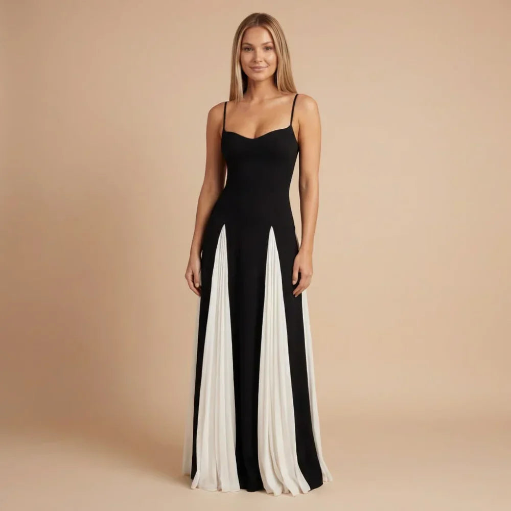 Isabella Pleated Maxi Dress