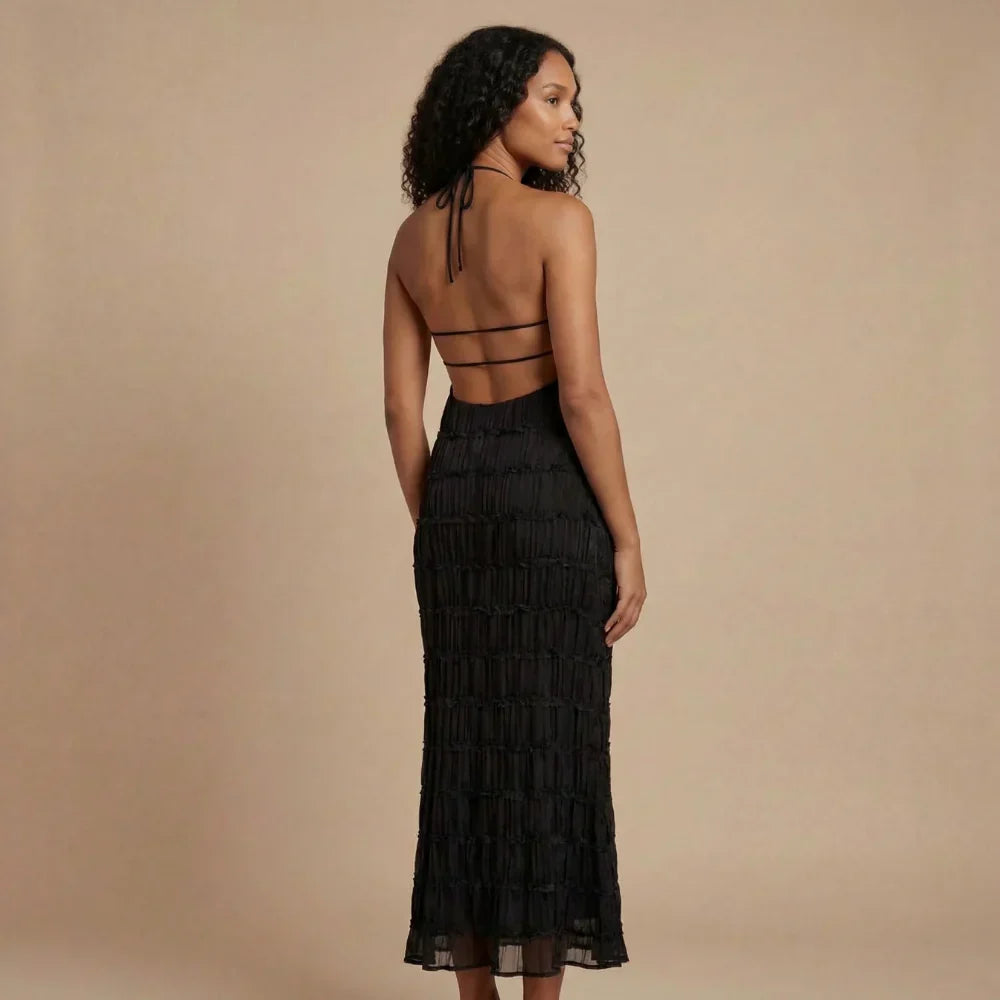 Sienna Pleated Maxi Dress