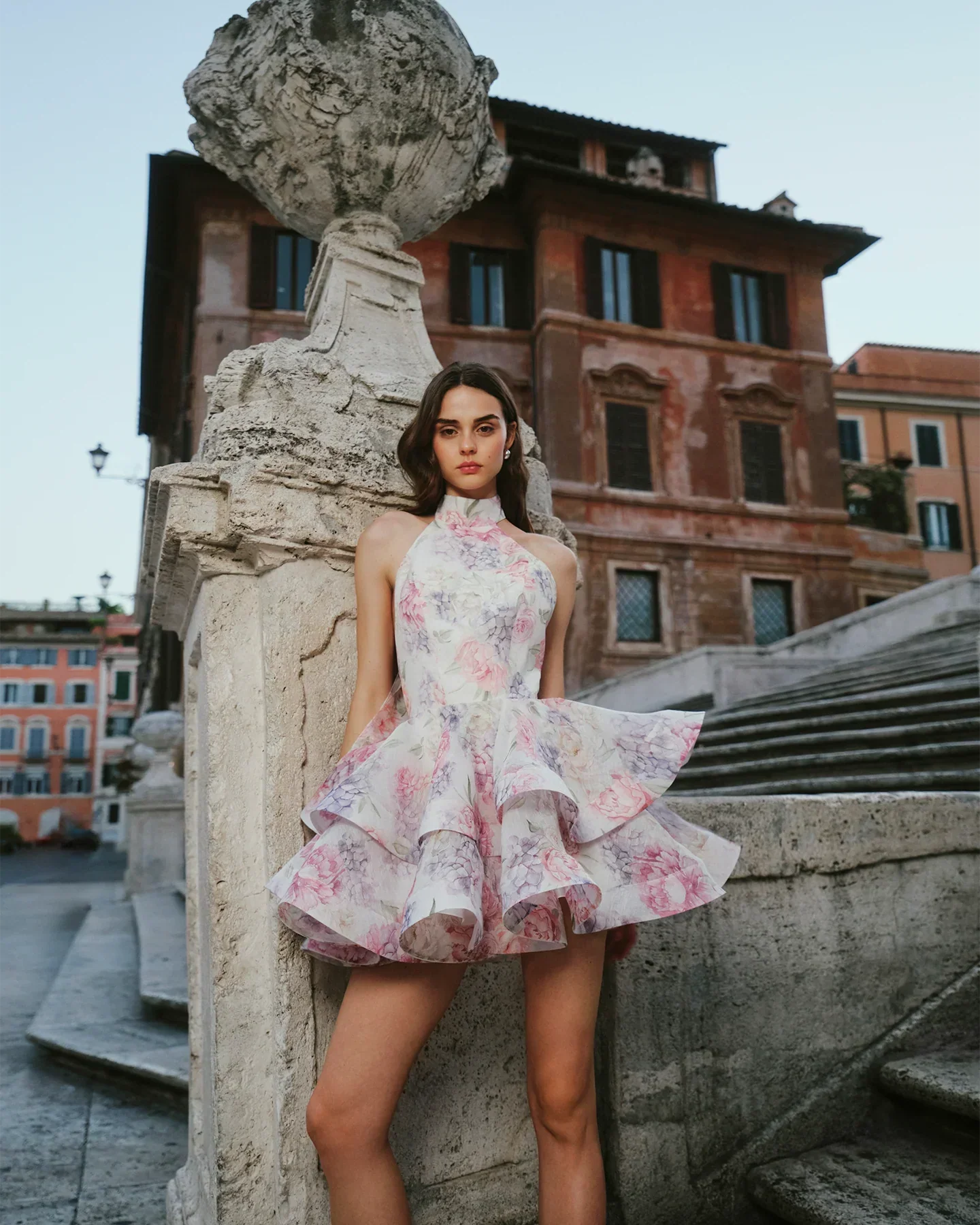 Rosetta Ruffle Mini Dress