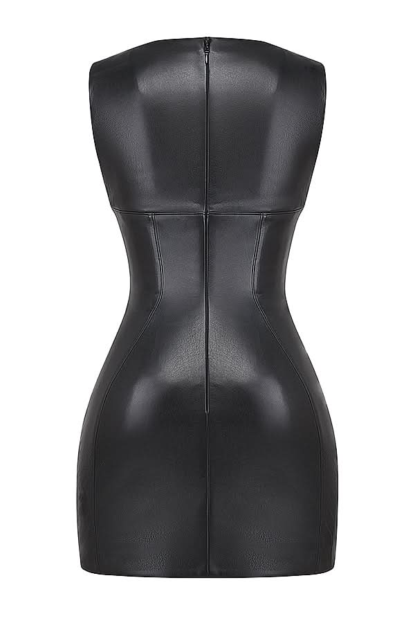 Nina Leather Mini Dress