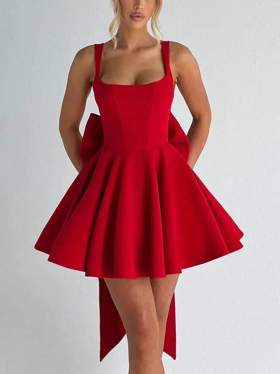 Artemis Bow Mini Dress