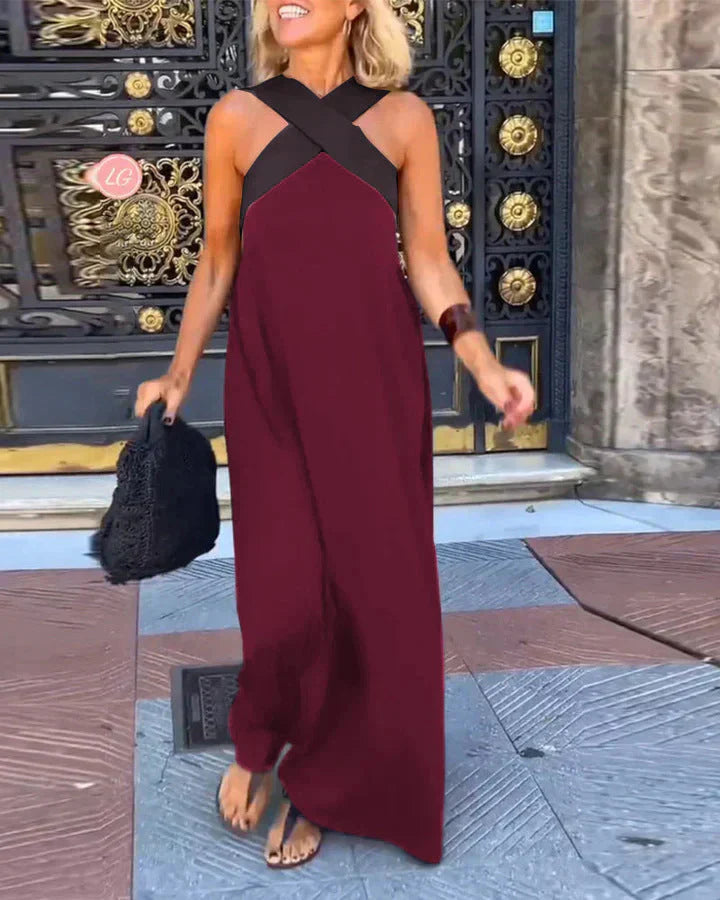 Stella Cross Maxi Dress