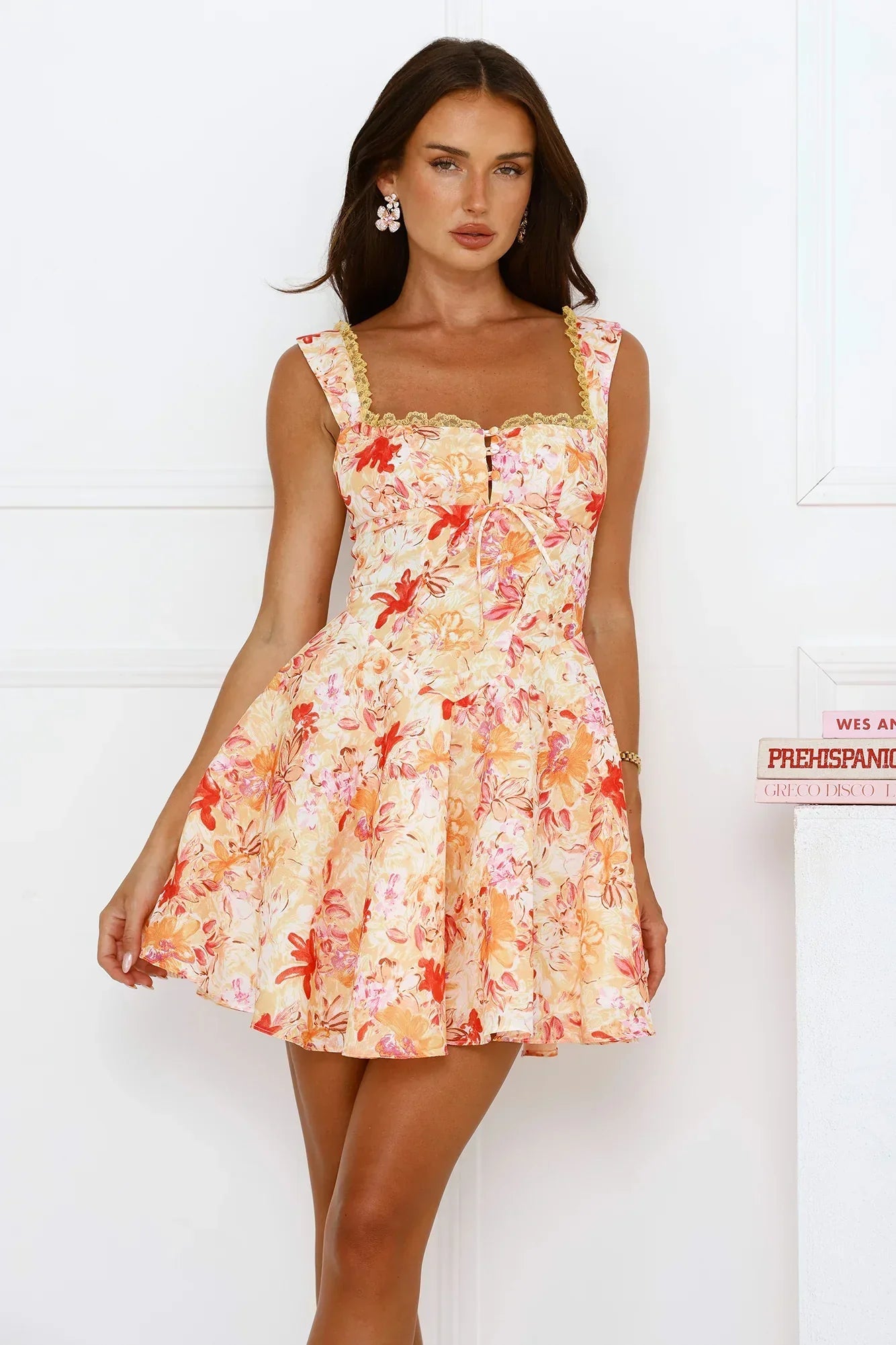 Sunflare Mini Dress Orange
