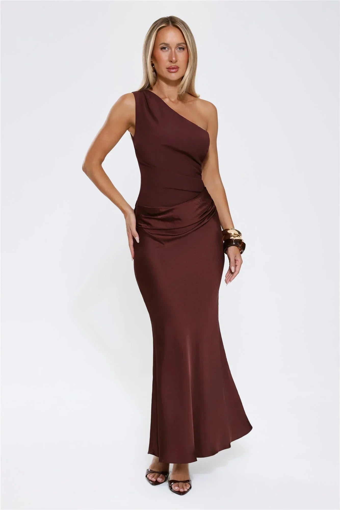 Aveline Maxi Dress Brown