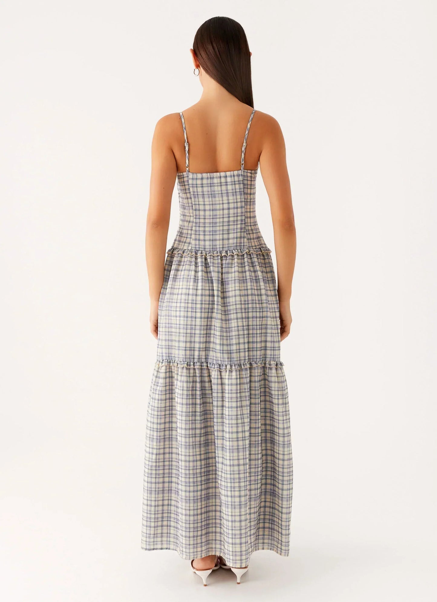 Hermie Midi Dress - Check