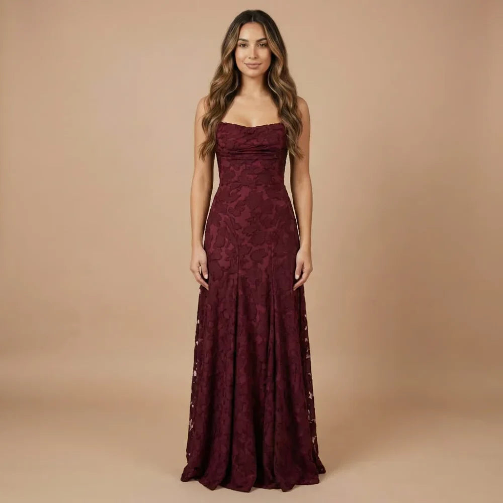 Floral Lace Maxi Dress