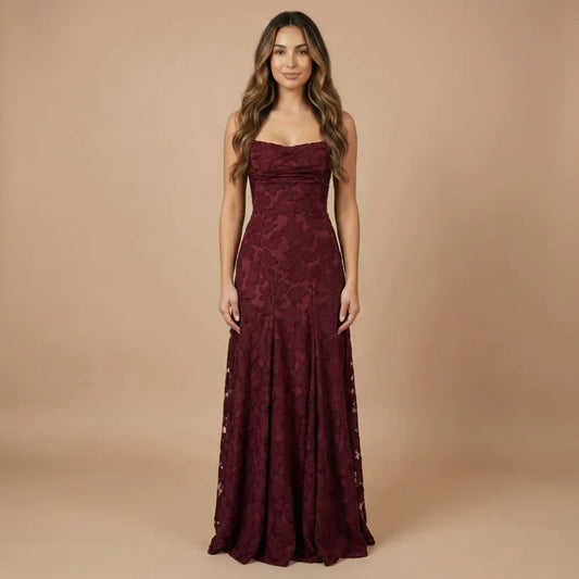 Floral Lace Maxi Dress