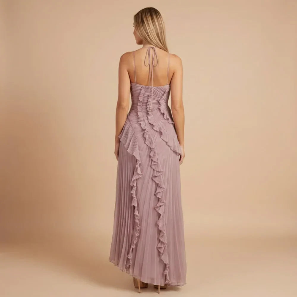 Isabella Ruffle Midi Dress