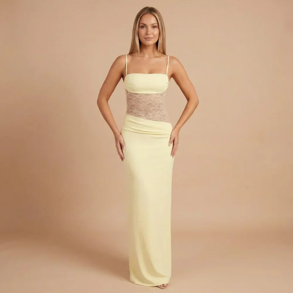Alessandra Mesh Maxi Dress