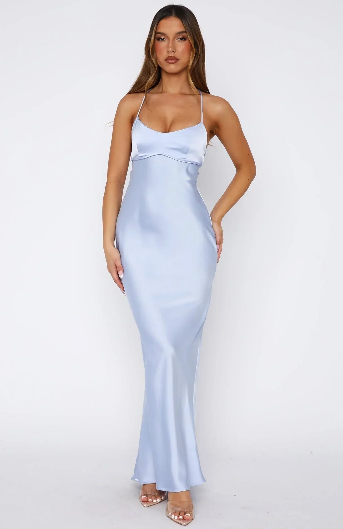 Azure Grace Maxi Dress