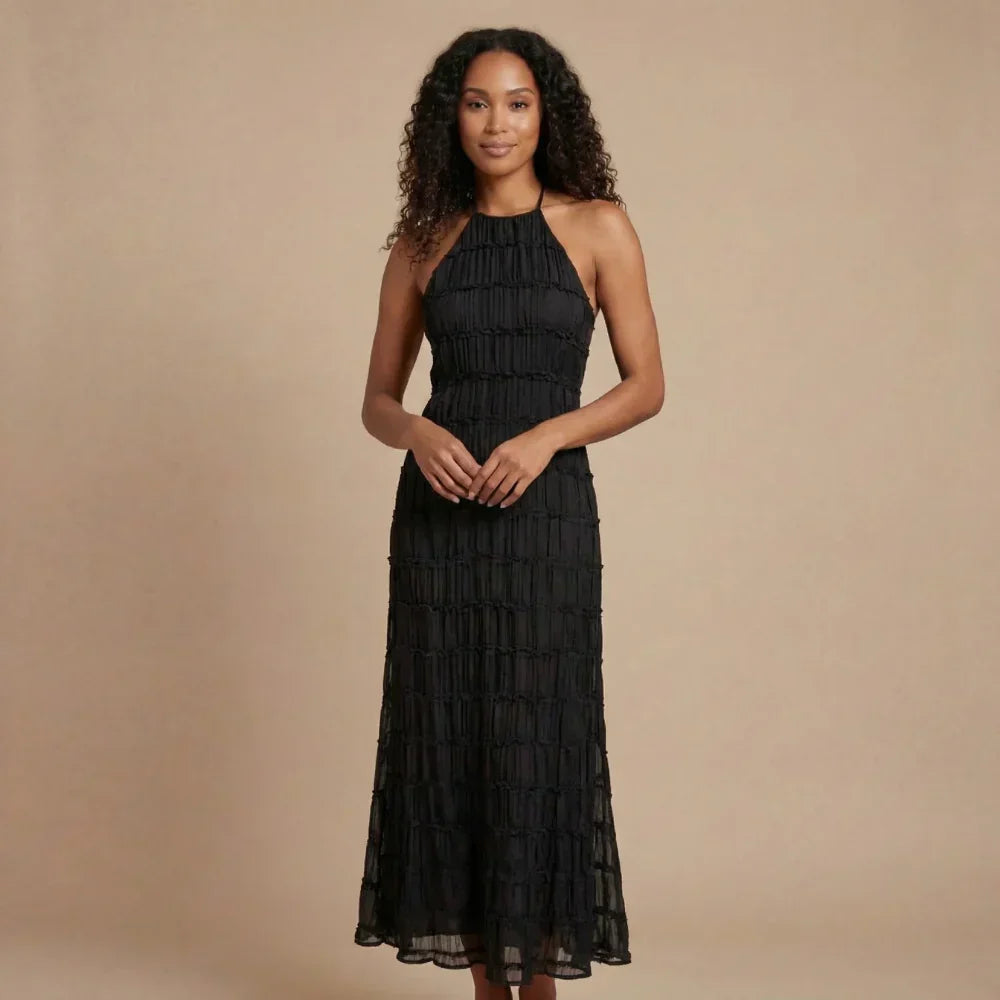 Sienna Pleated Maxi Dress