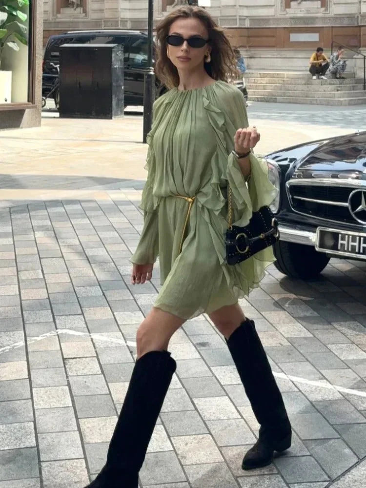 Juliana Ruffle Mini Dress