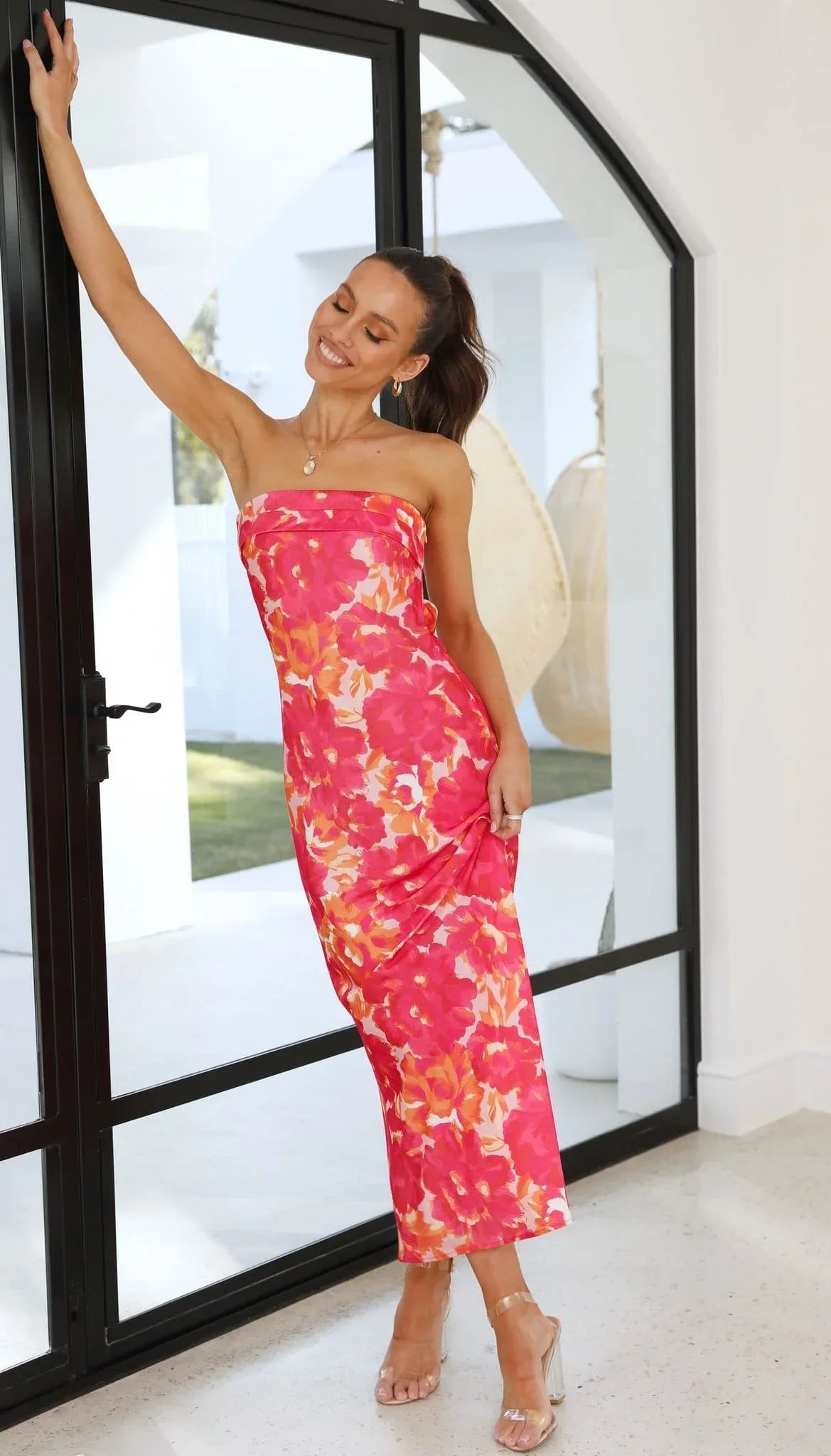 Valencia Ruched Midi Dress