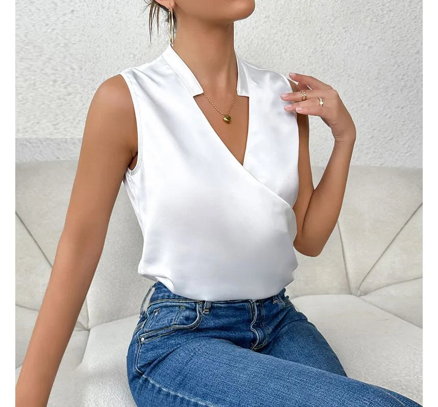 Nerisa Wrap Notch Top