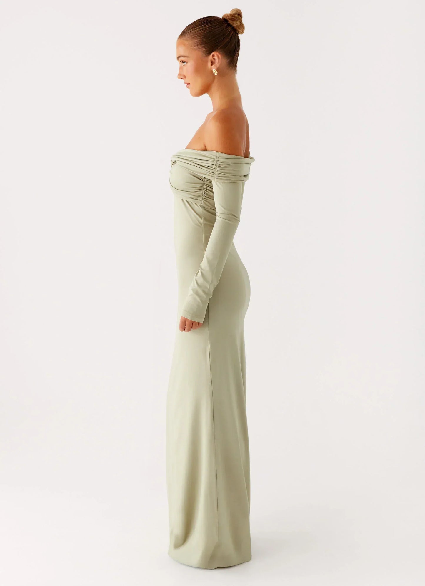 Marla Long Sleeve Maxi Dress - Sage