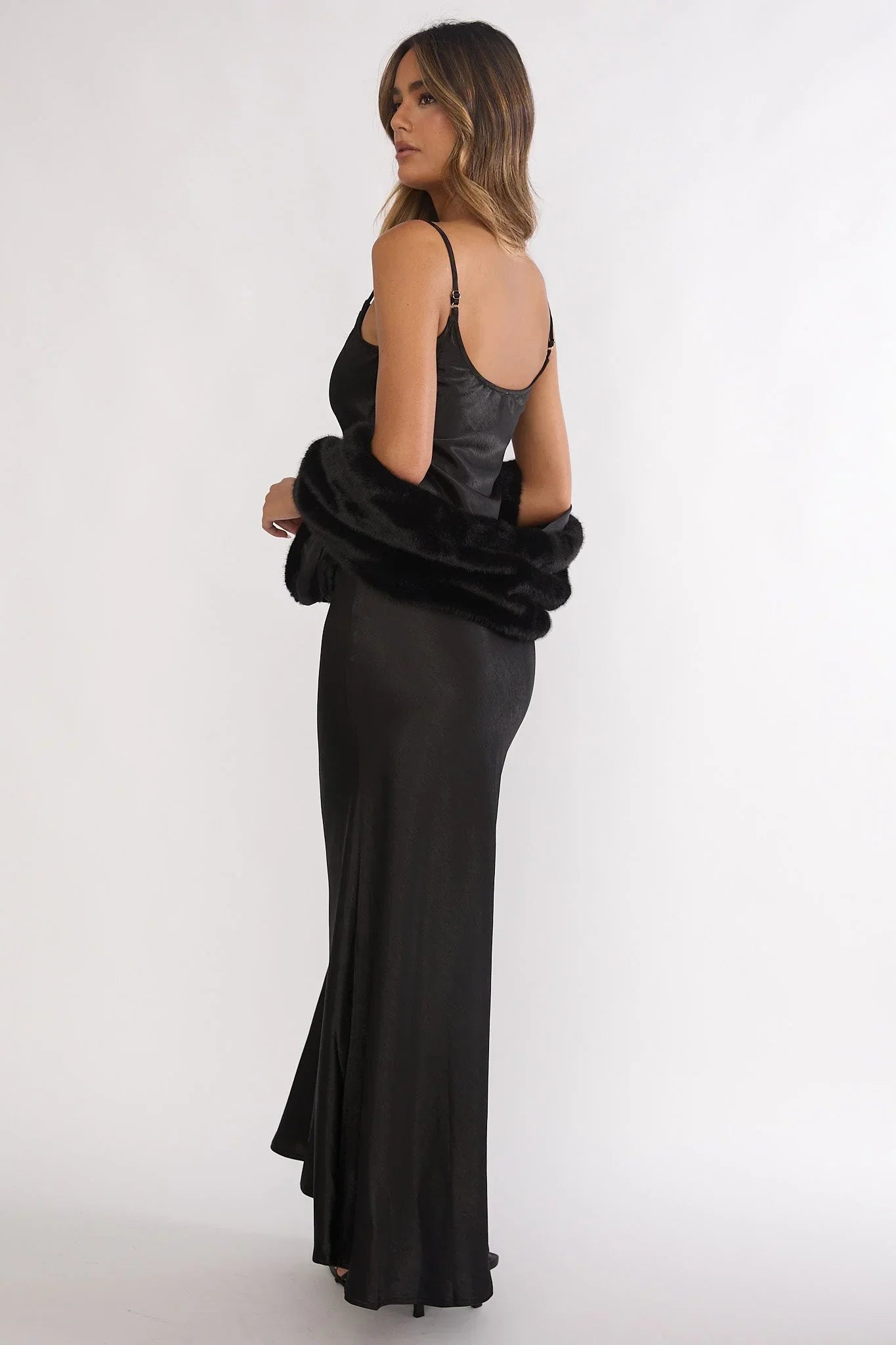 Hadley Scarf Maxi Dress Black
