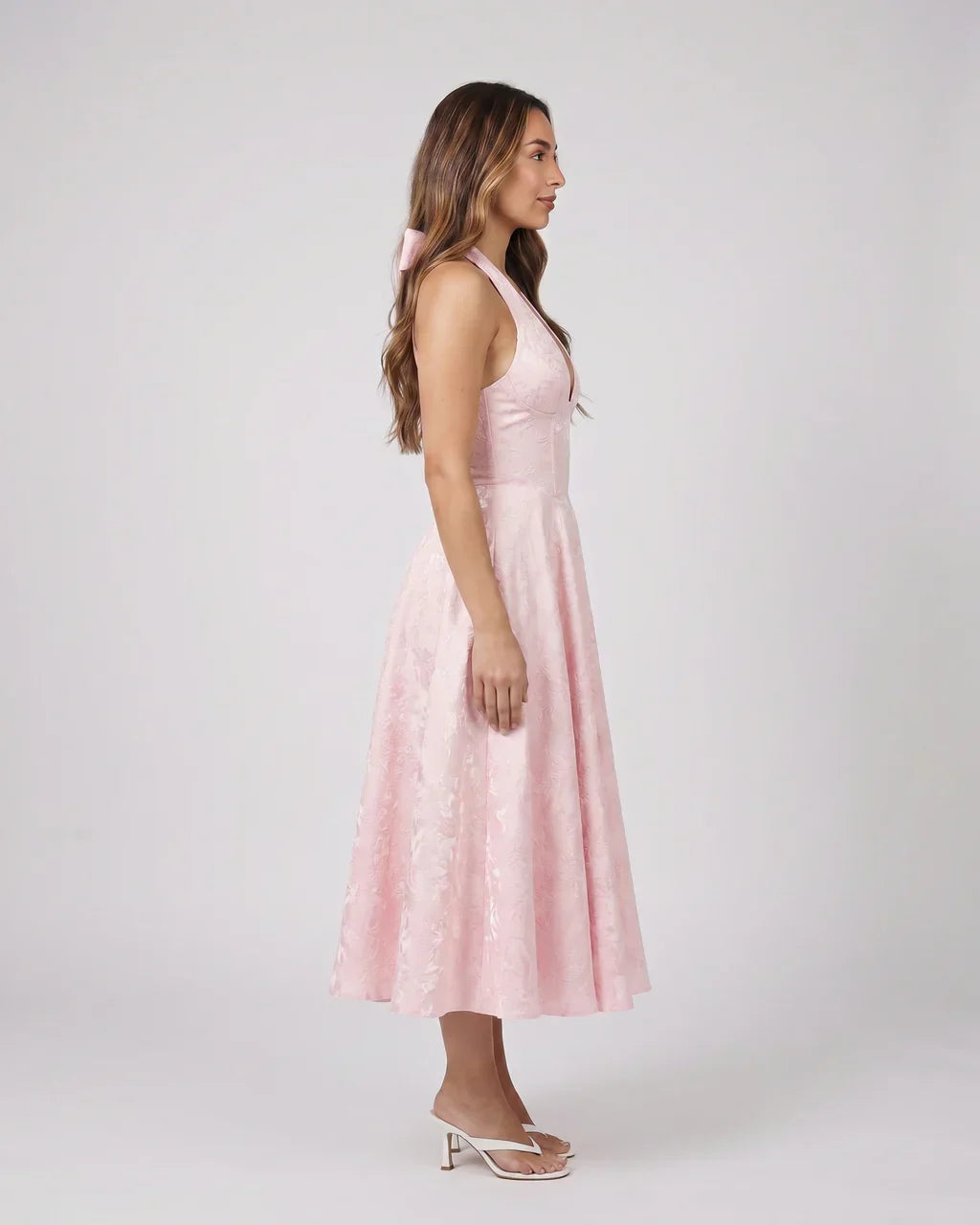 Sienna Jacquard Midi Dress