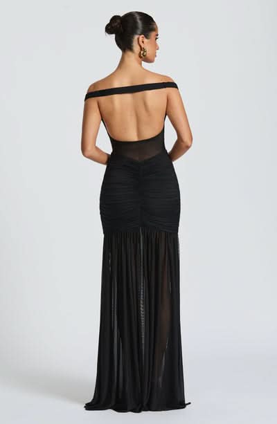Raven Ruched Maxi Dress