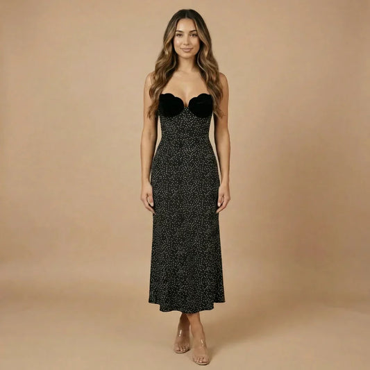Isadora Polka Dot Midi Dress