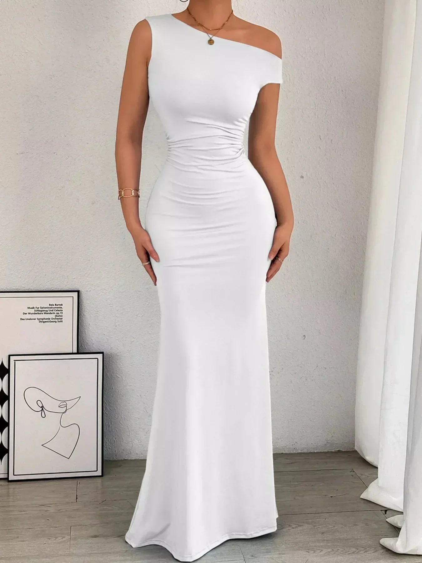 Sienna Ruched Maxi Dress
