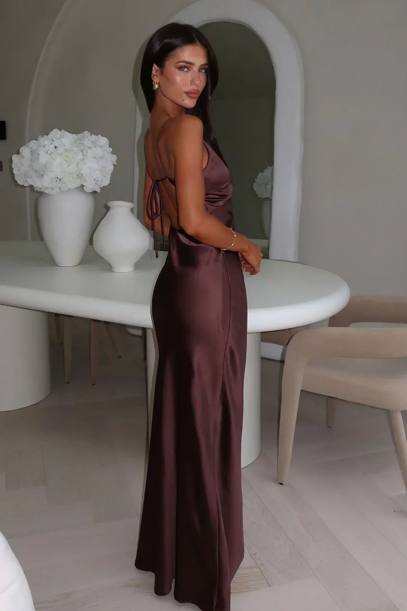 Duttini | Satin Maxi Dress For Women – Maxi Dresses Collection