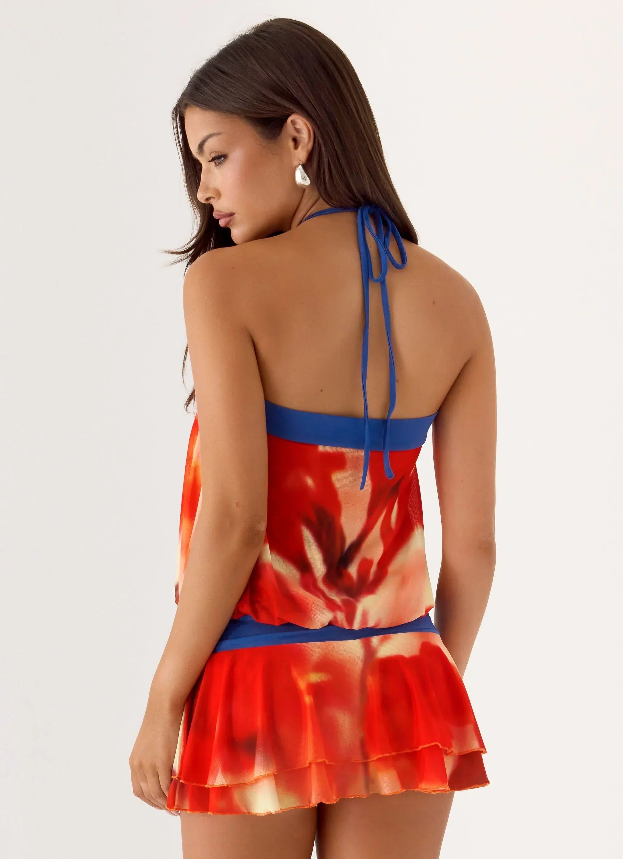 Telling You Mini Dress - Sunburnt Petal
