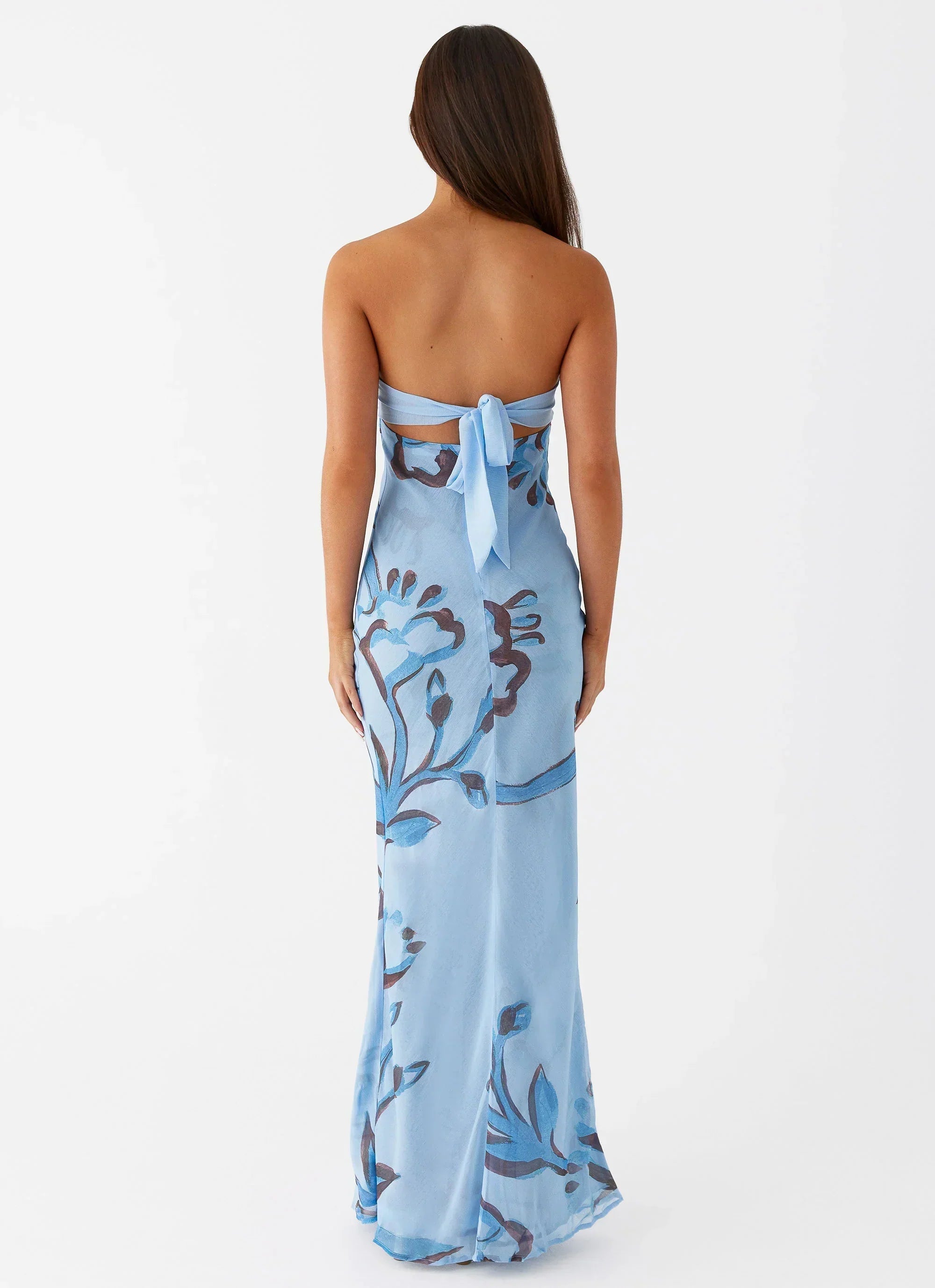 Tropicana Maxi Dress - Blue Floral
