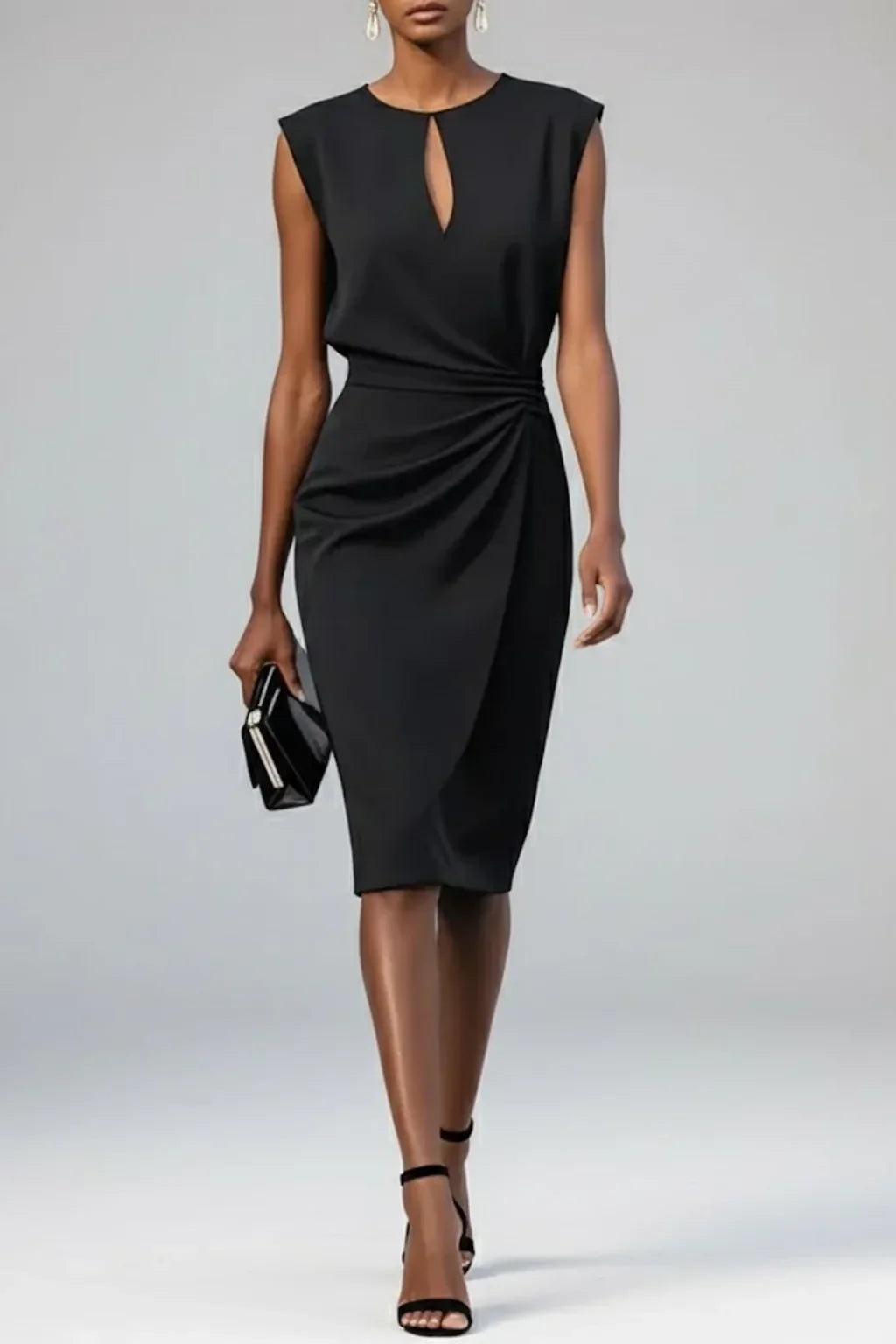 Katarina Ruched Midi Dress