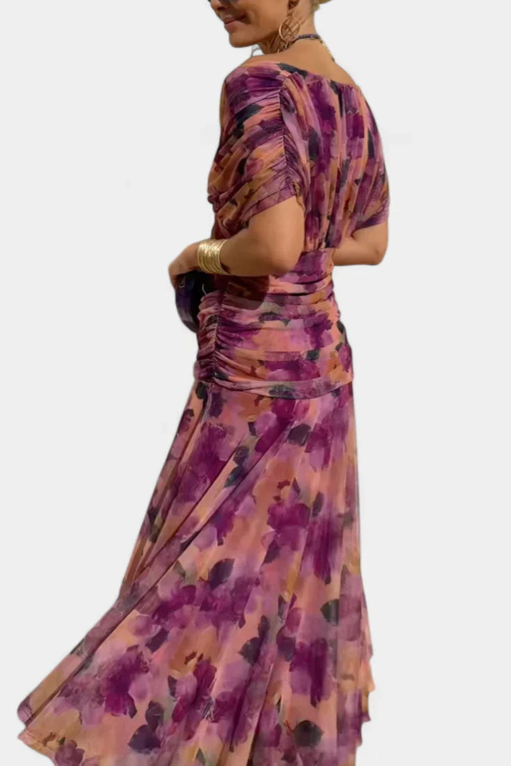 Evangeline Ruched Maxi Dress