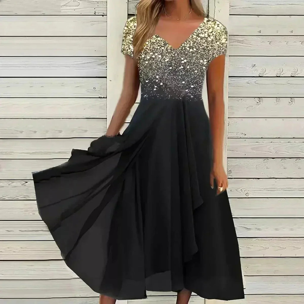 Isabella Sequin Midi Dress