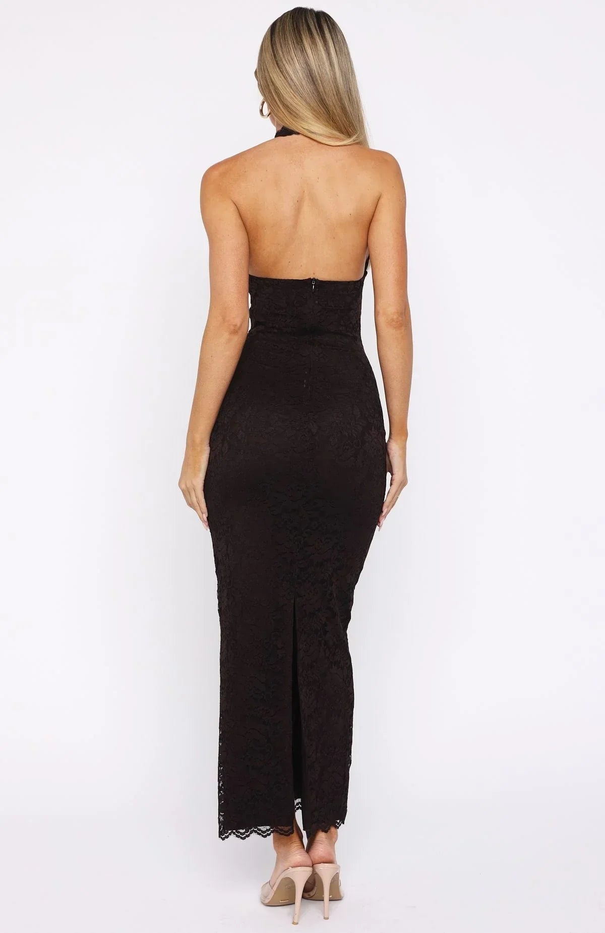 Cocoa Lace Allure Maxi Dress