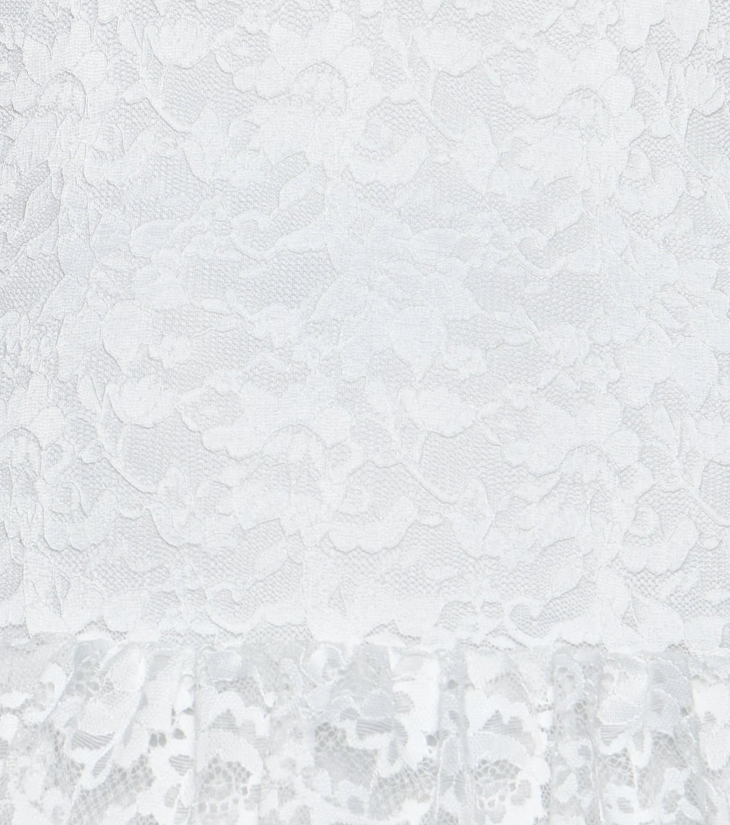 Ruffle Me Up Lace Halter Mini Dress