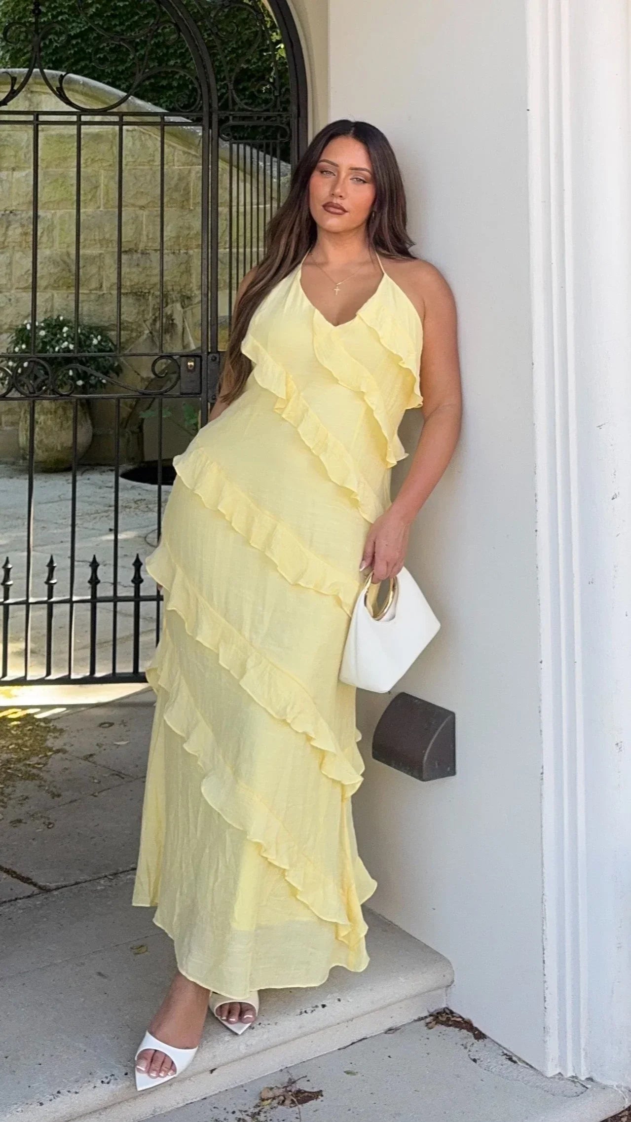 Gianna Ruffled Maxi Dress