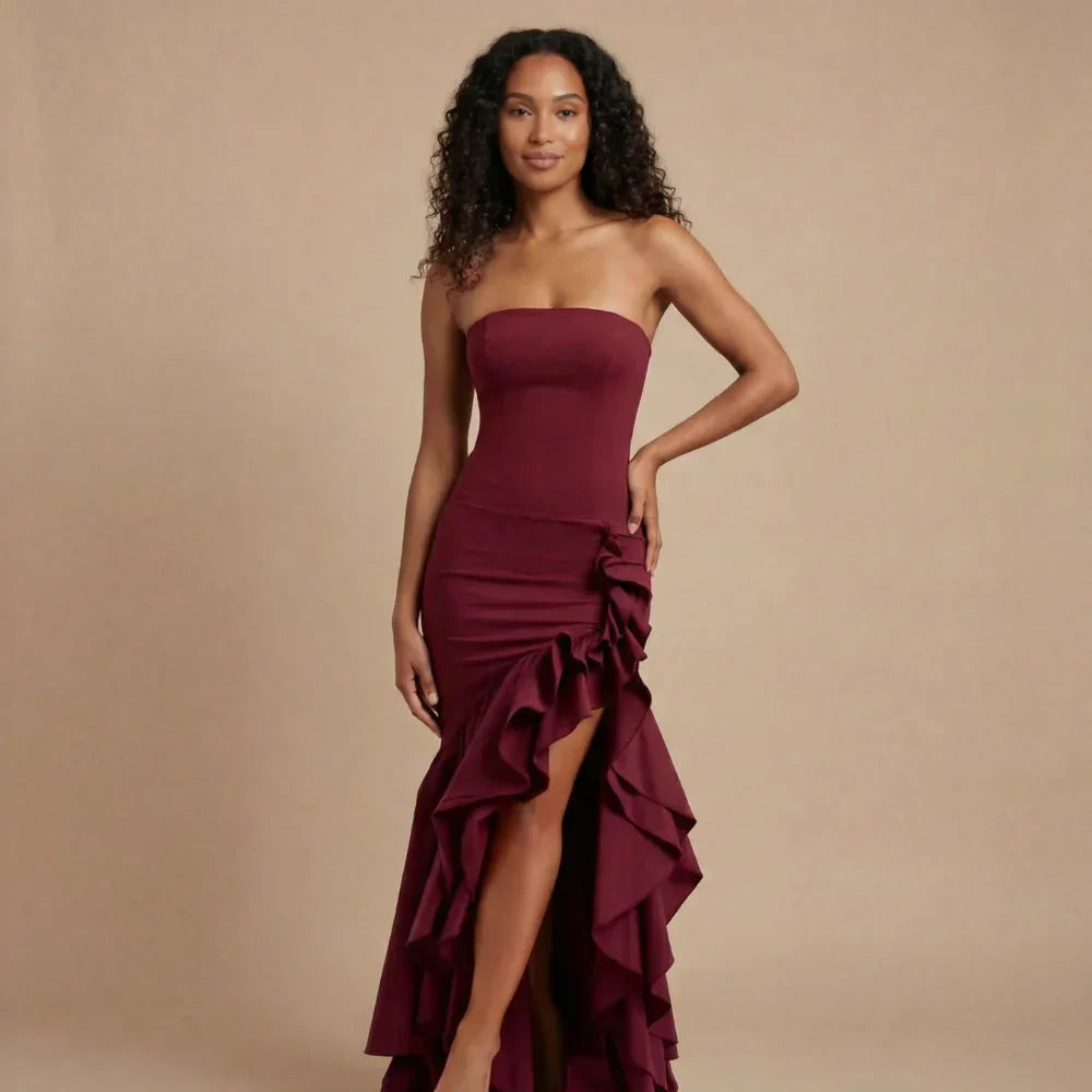 Alessia Ruffle Maxi Dress