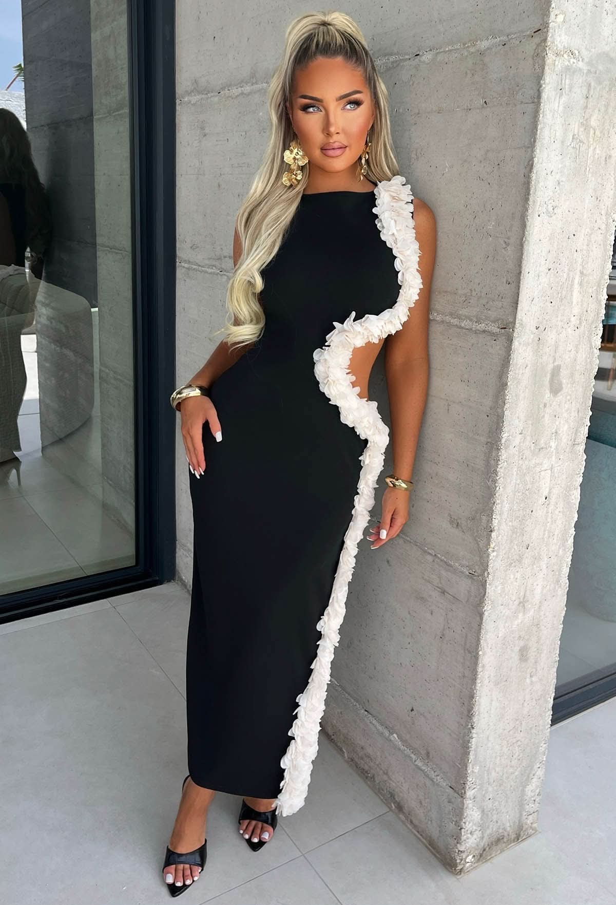 Gabriella Ruffled Maxi Dress