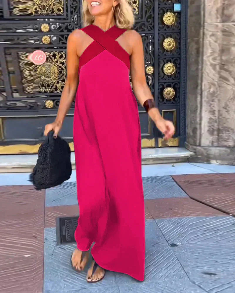 Stella Cross Maxi Dress