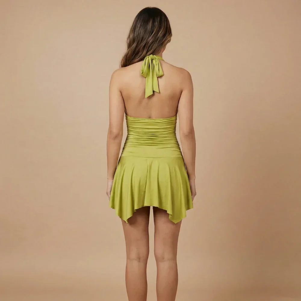 Aurora Ruched Mini Dress