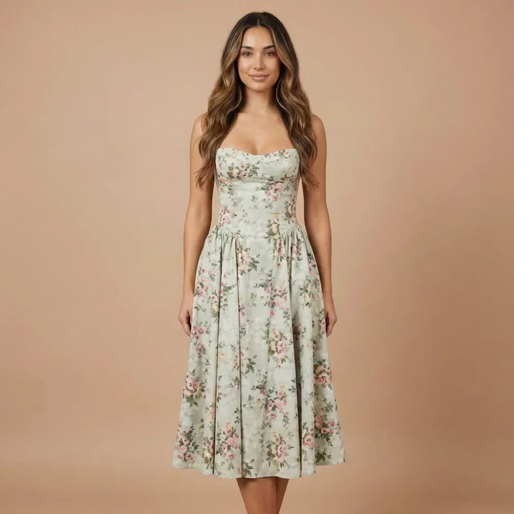 Isabelle Corset Midi Dress