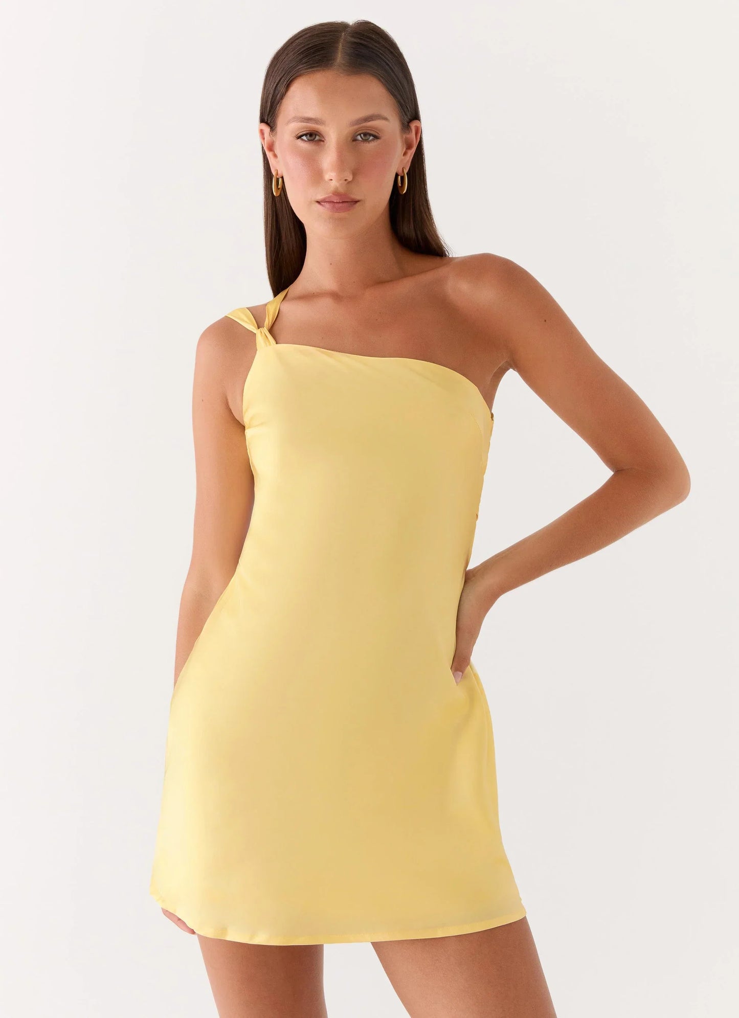 Lights Out Mini Dress Yellow