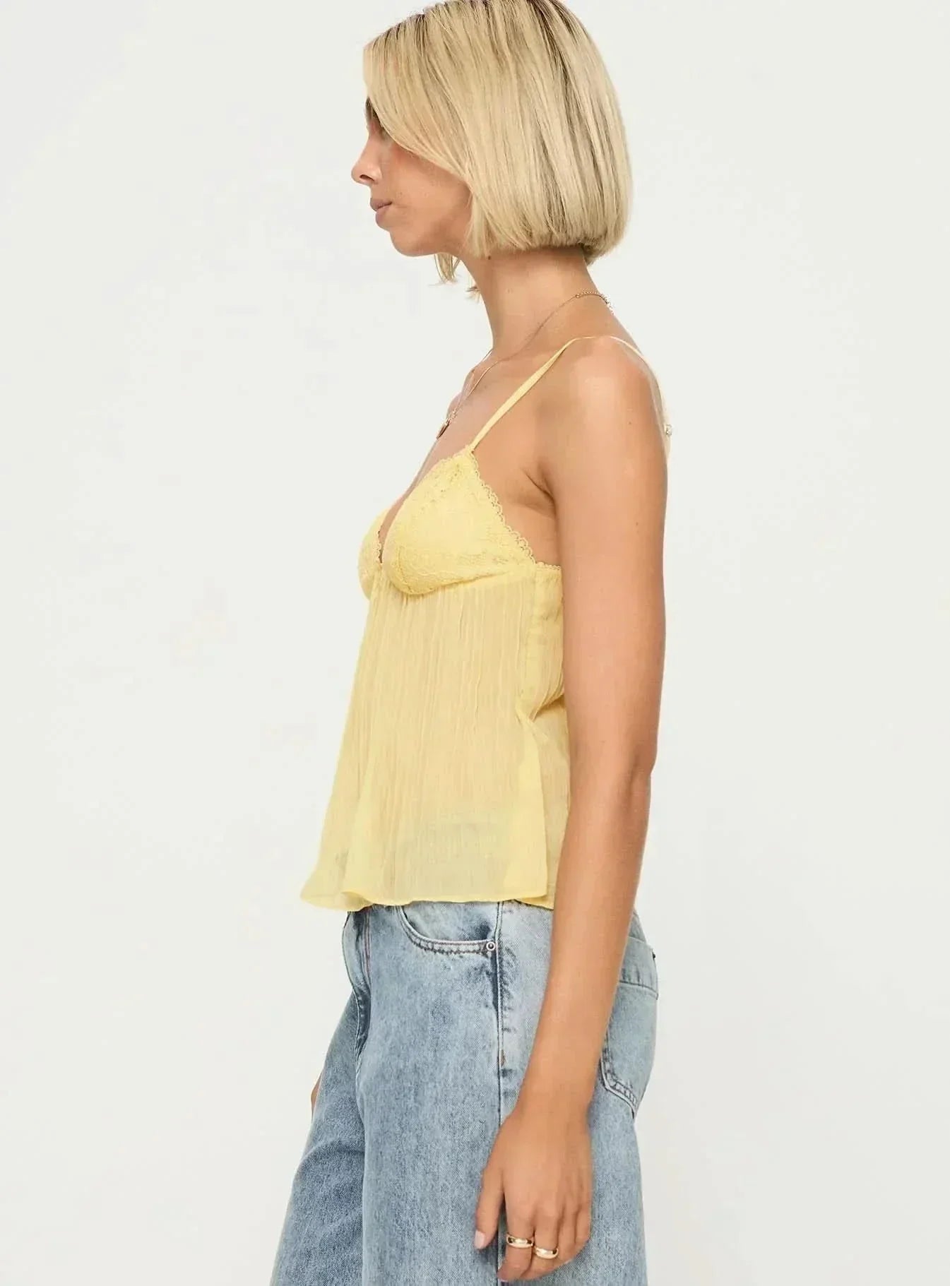 Sage Lace Cami Top
