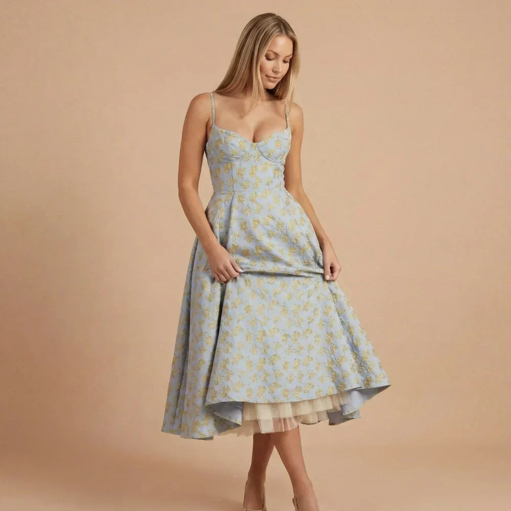 Emilia Sweetheart Midi Dress