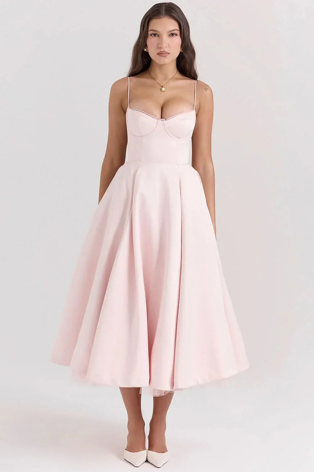 Evelyn Corset Midi Dress
