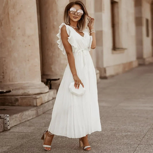 Olivia Ruffle Maxi Dress