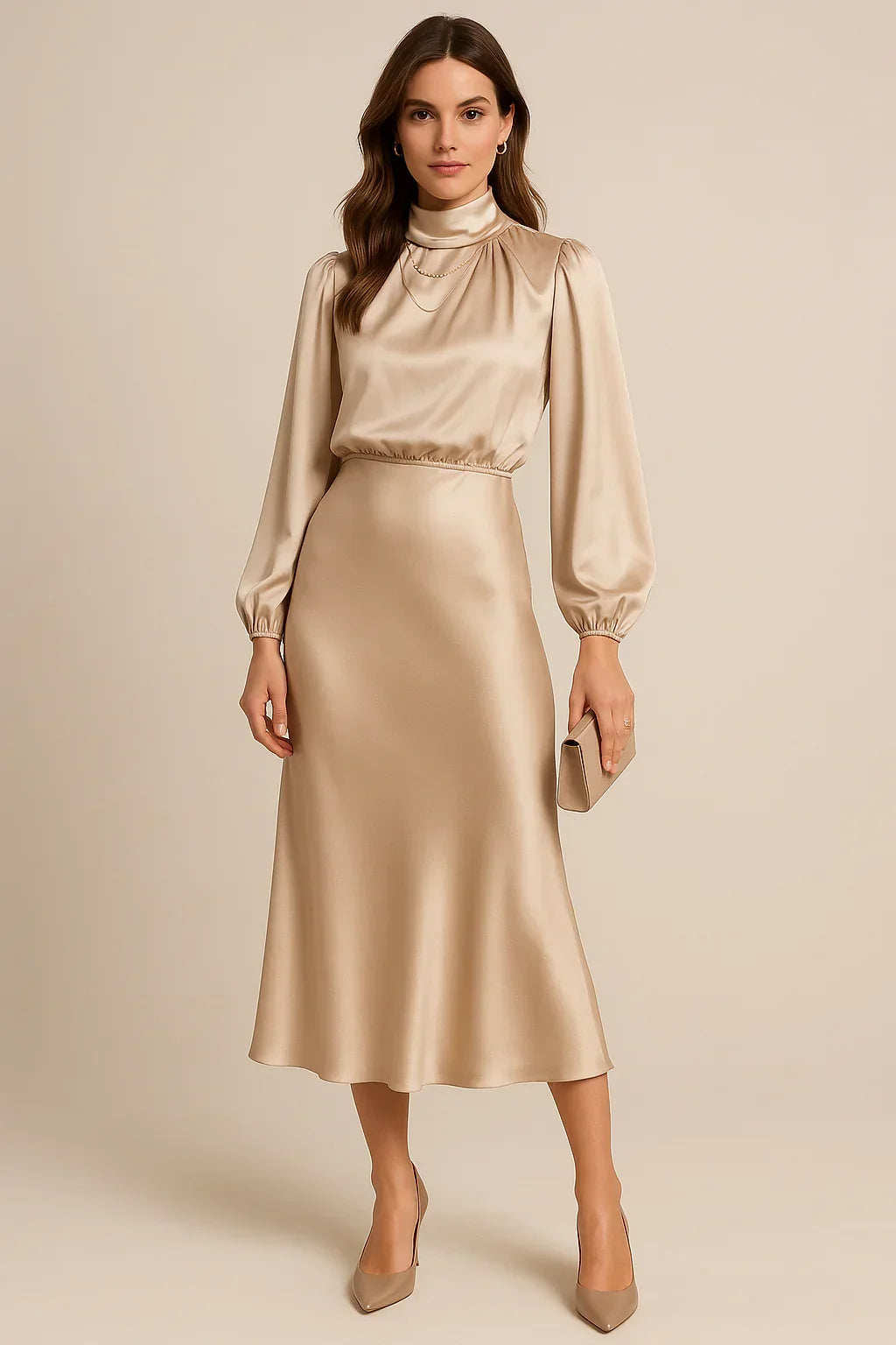 Amara Draped Midi Dress