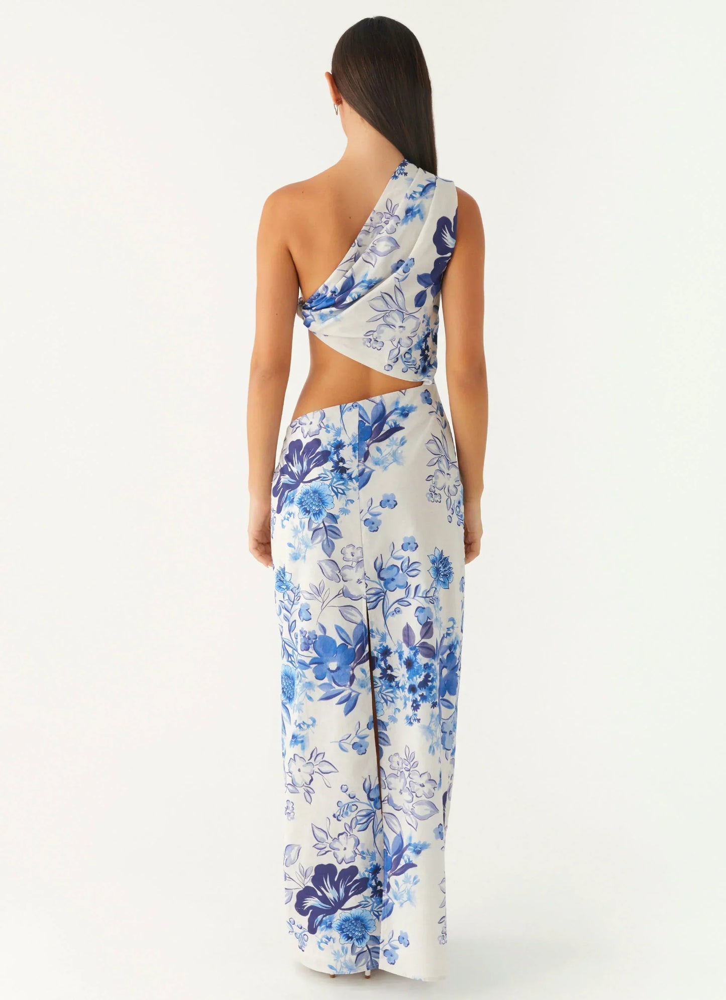 All Summer Long Maxi Dress - Serene Sky Floral