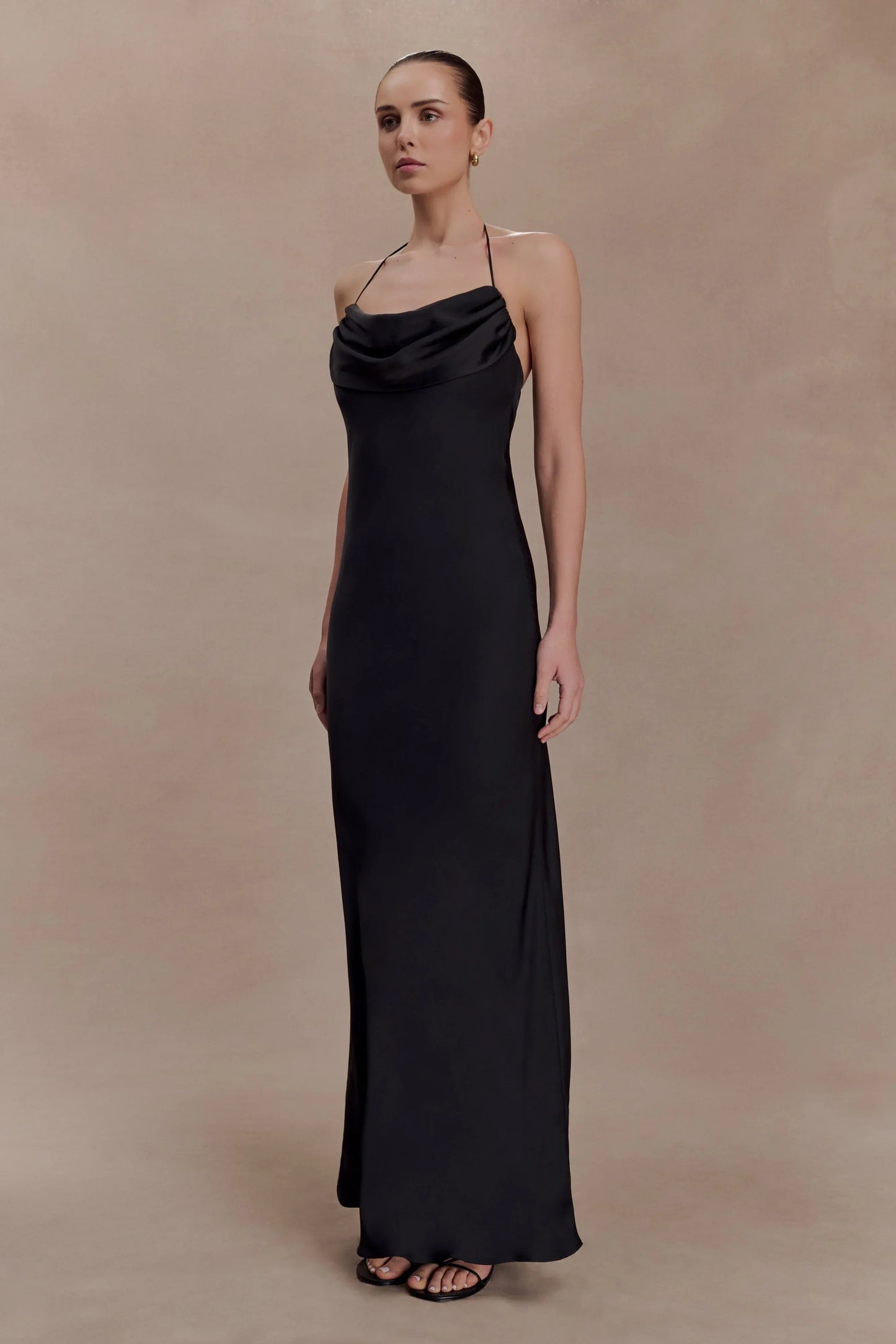 Lydia Satin Maxi Dress