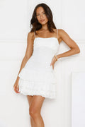 Softly Spun Mini Dress White