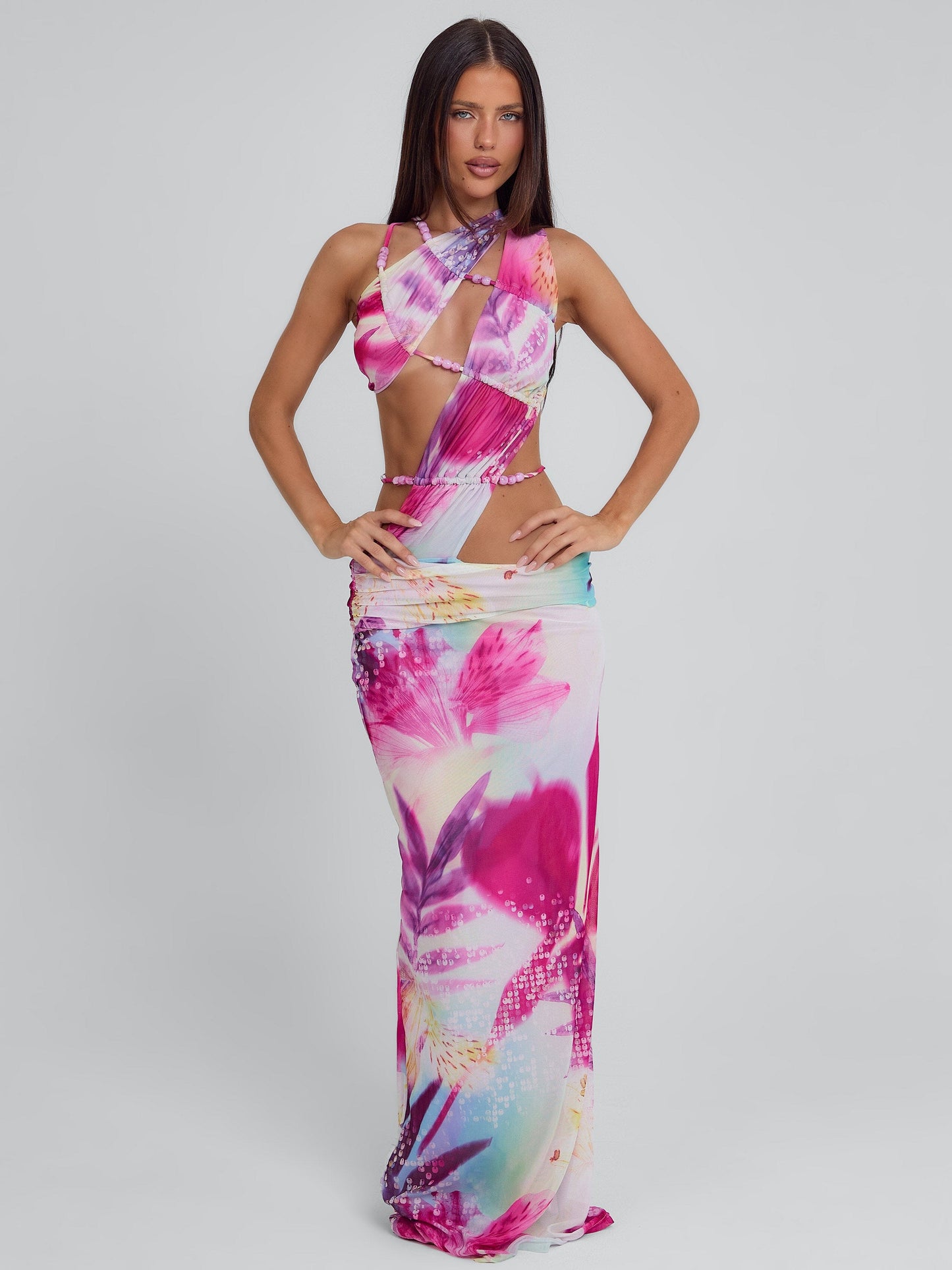 Jeanne Printed Maxi Dress